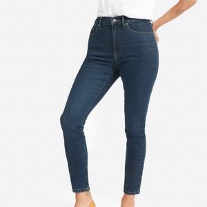 Everlane High Rise Skinny Dark Wash Jeans